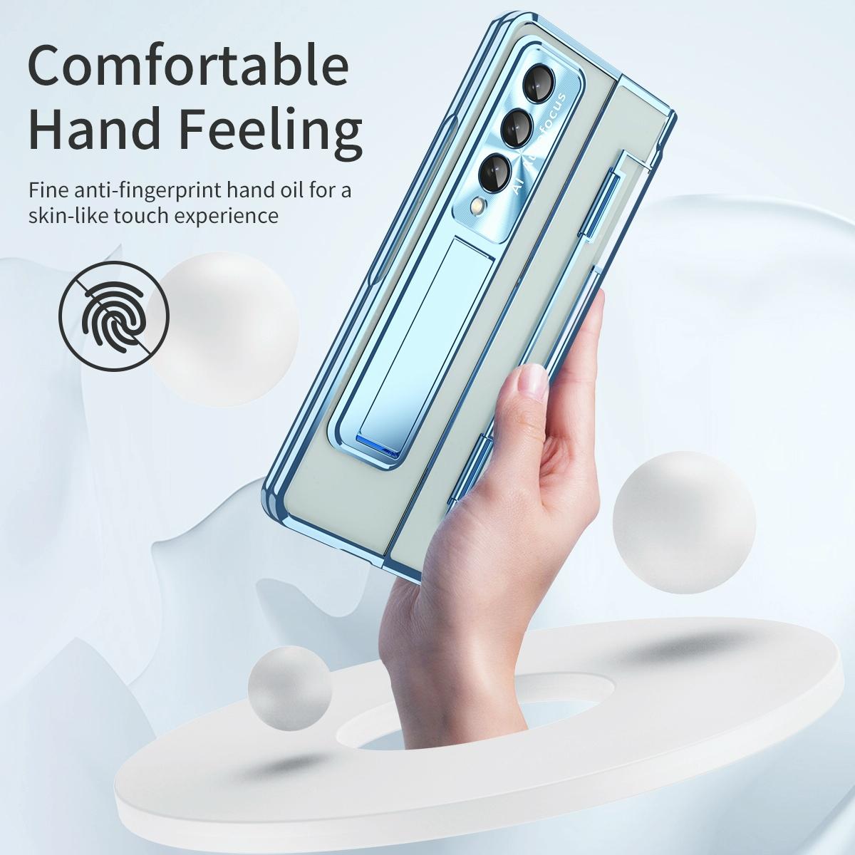For Samsung Galaxy Z Fold4 5G Phantom Series Folding Case - Rose Gold