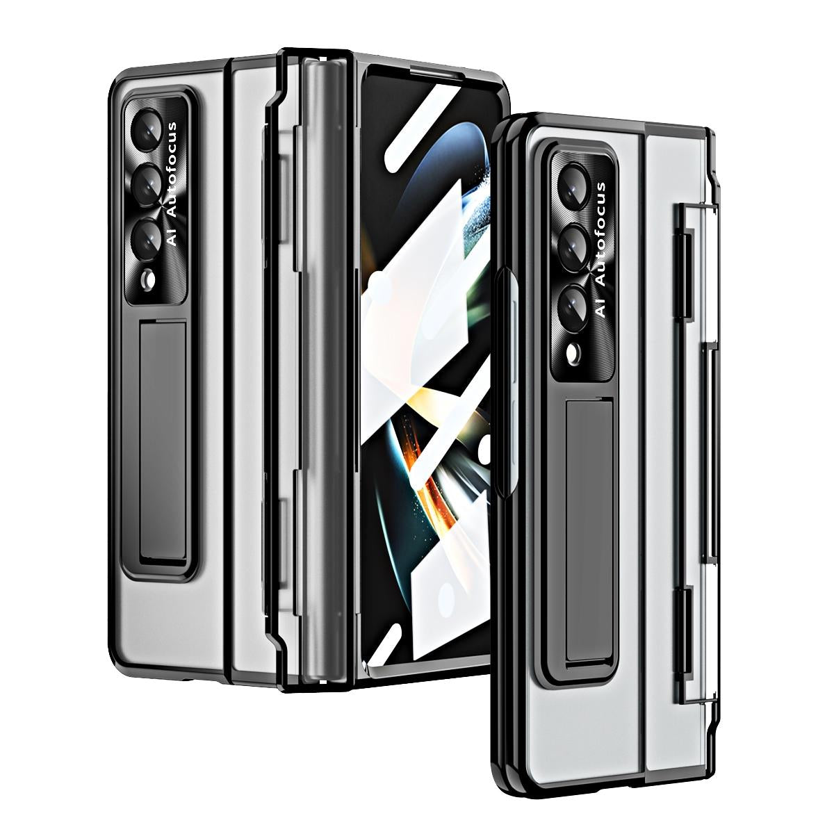 For Samsung Galaxy Z Fold4 5G Phantom Series Folding Case - Rose Gold