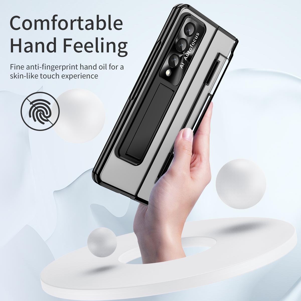 For Samsung Galaxy Z Fold4 5G Phantom Series Folding Case - Rose Gold