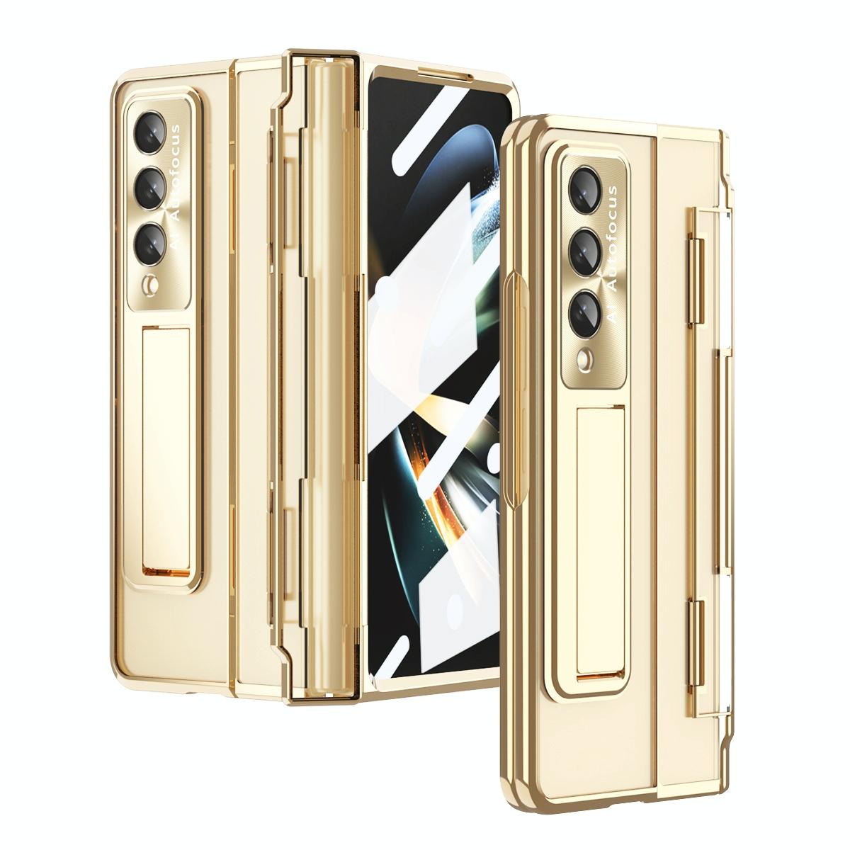 For Samsung Galaxy Z Fold4 5G Phantom Series Folding Case - Rose Gold