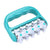 Curved Handheld Roller Massager 5 Rows Soothing Relief - Yellow