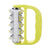 Curved Handheld Roller Massager 5 Rows Soothing Relief - Yellow