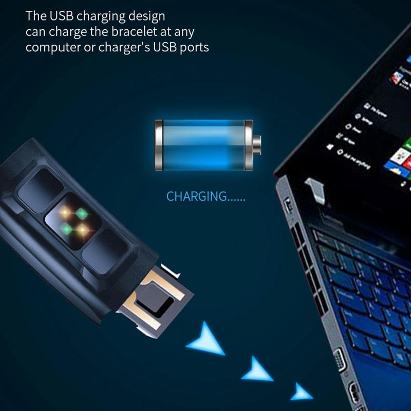 Smart Bracelet With Tft Hd Display Blood Oxygen & Sleep Monitoring - Black