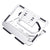 Foldable Aluminum Laptop Stand for Desktop Cooling - Elegant Silver