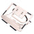 Foldable Aluminum Laptop Stand for Desktop Cooling - Elegant Silver