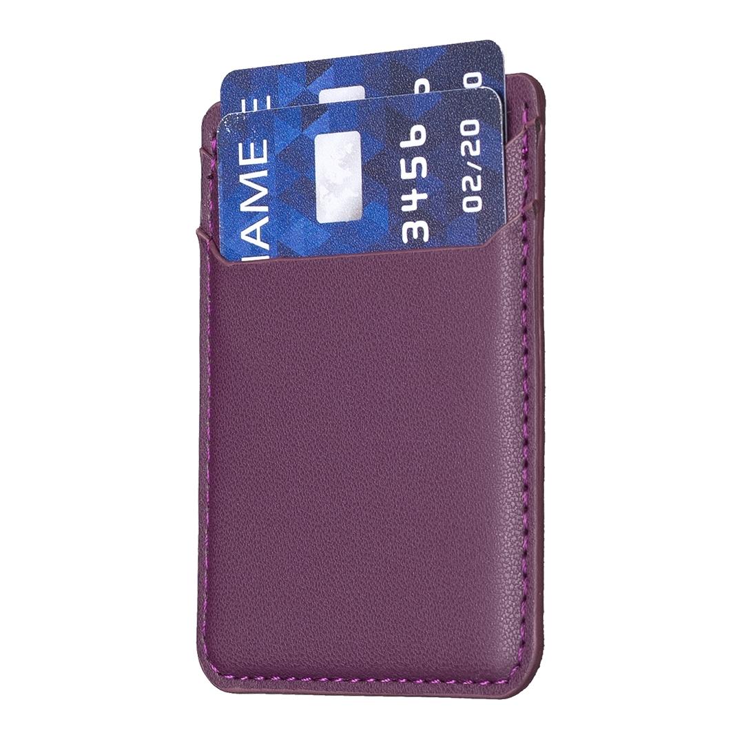 R20 Texture Card Bag Back Sticker For Mobile Phones - Dark Purple