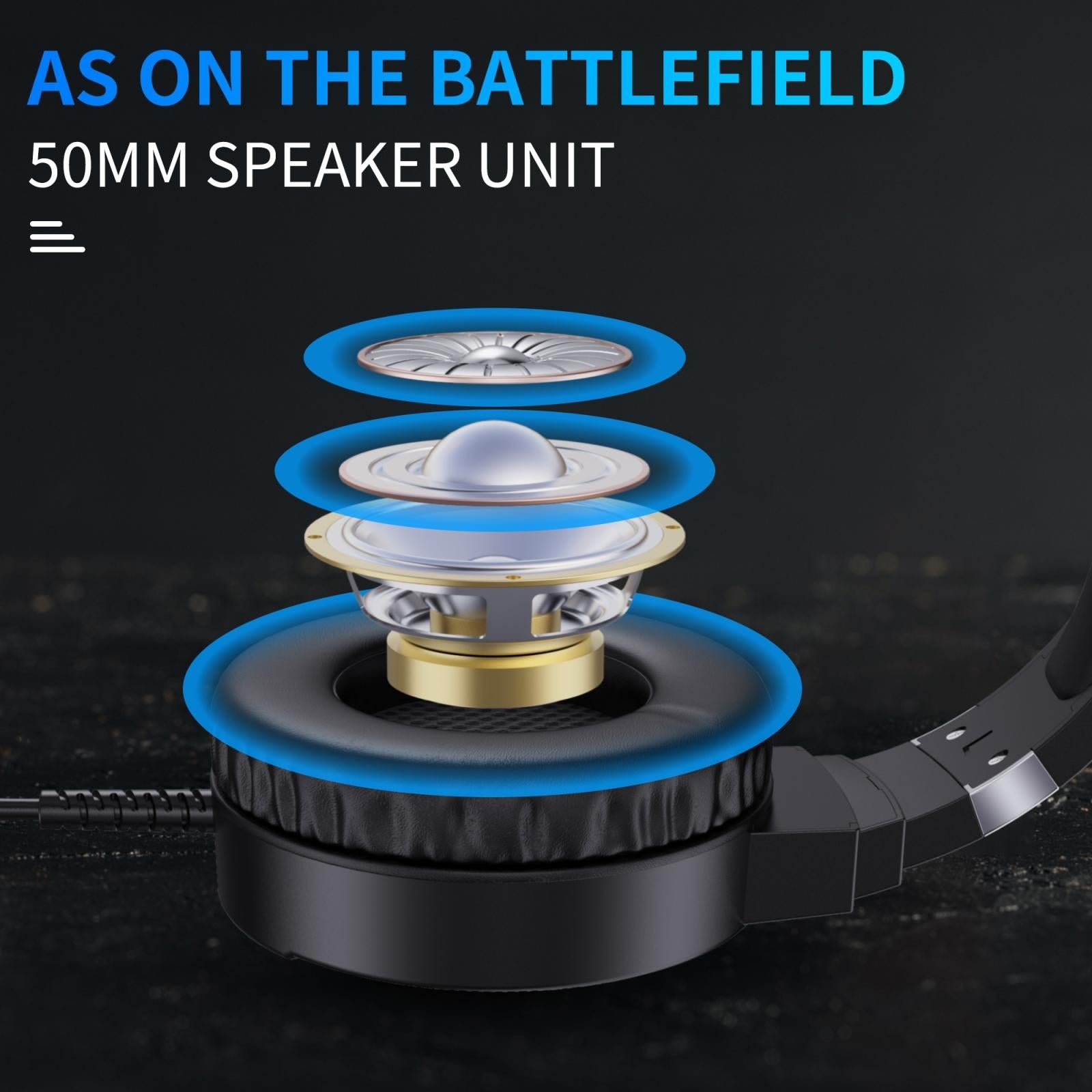 Rgb Stereo Gaming Headset With Mic Black