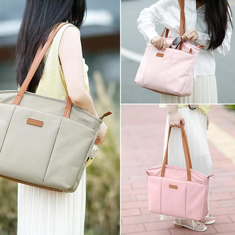 Large Capacity Laptop Tote For Women - Black