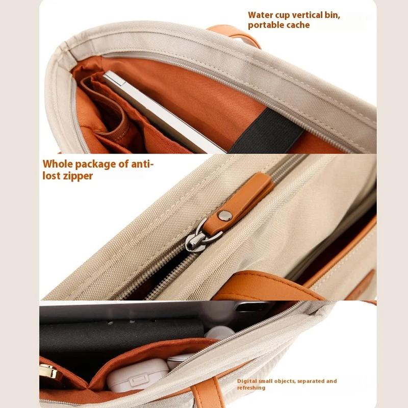 Large Capacity Laptop Tote For Women - Black