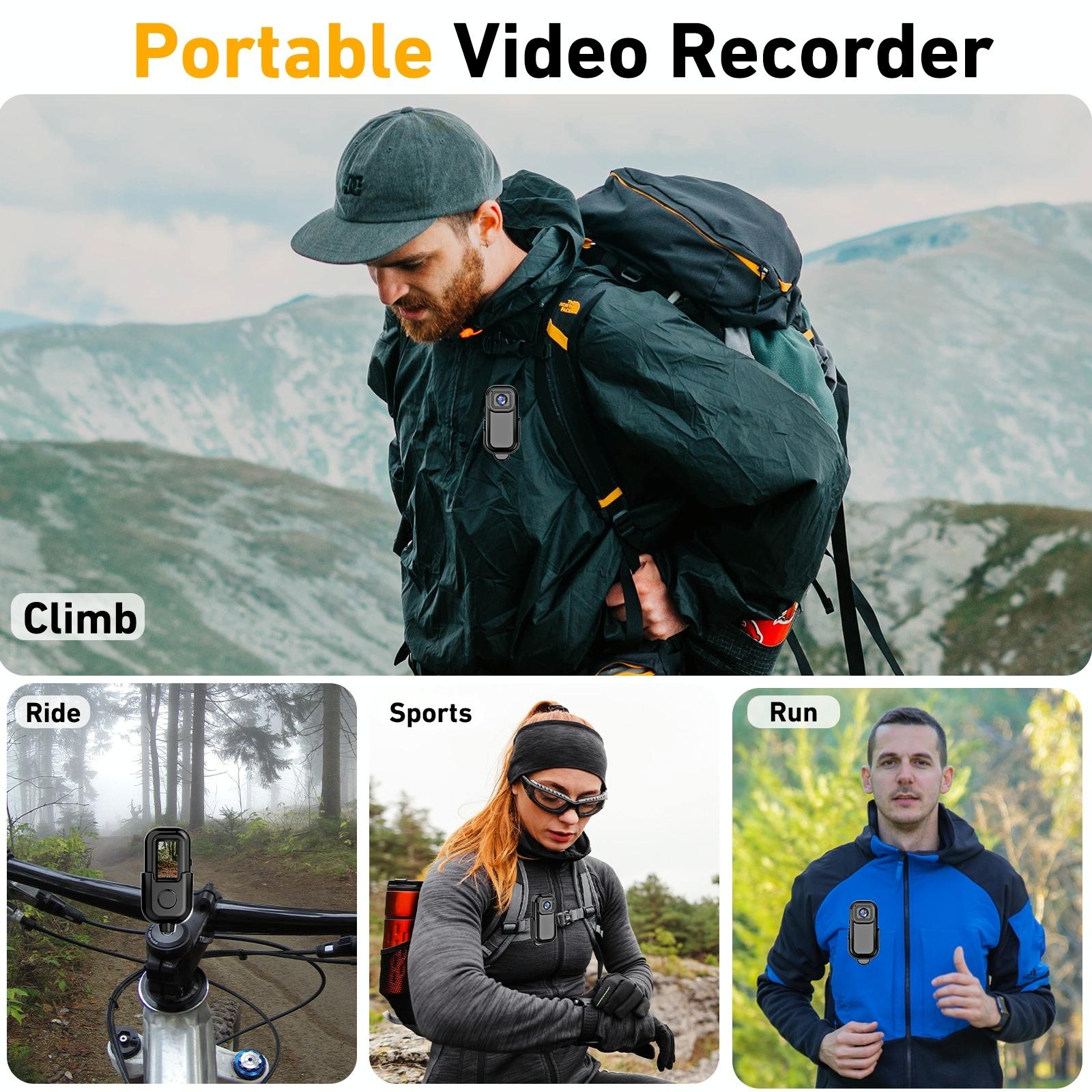 1080P Mini Action Cam For Sport Dv Video Recording 0.96 Inch Pocket Camera - White