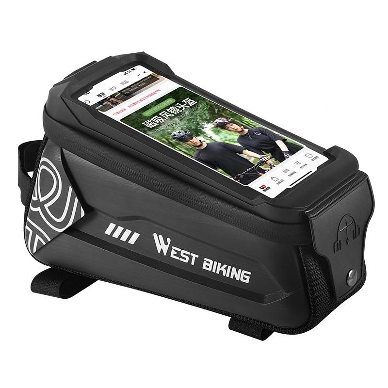2.5L Hard Shell Bike Phone Bag - Black