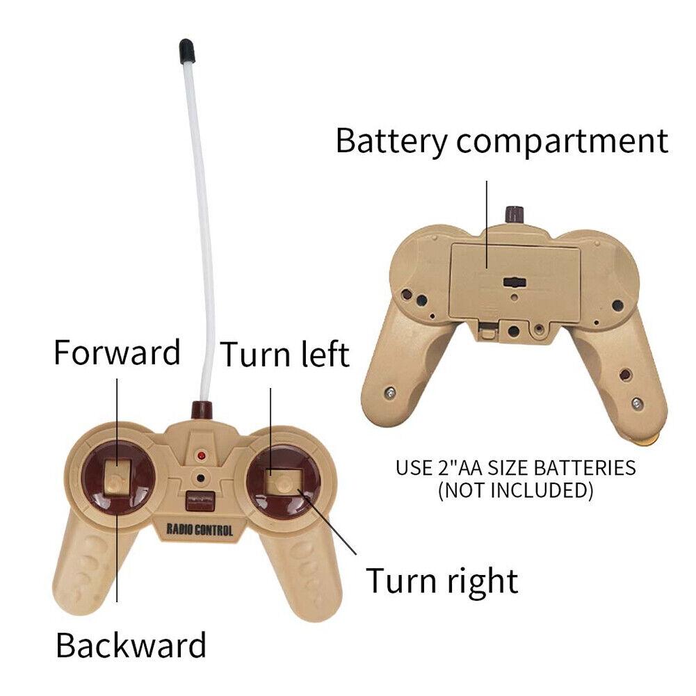 1 32 Four-way Rc Tank with Remote Control - Blue