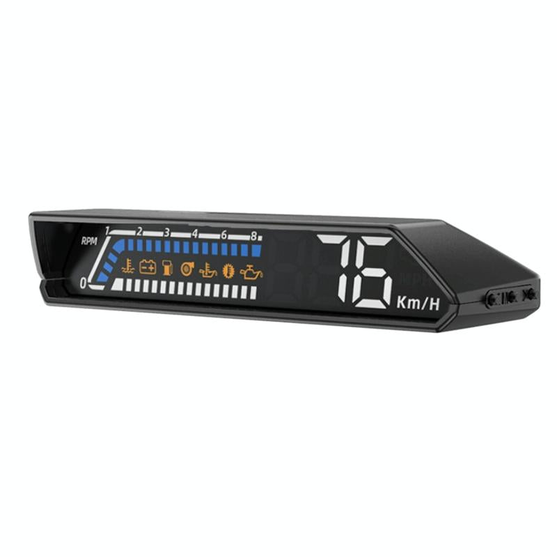 Vehicle Obd Head Up Display Multi Function Instrument For Oil Temp &amp; Gearbox Monitoring - S100