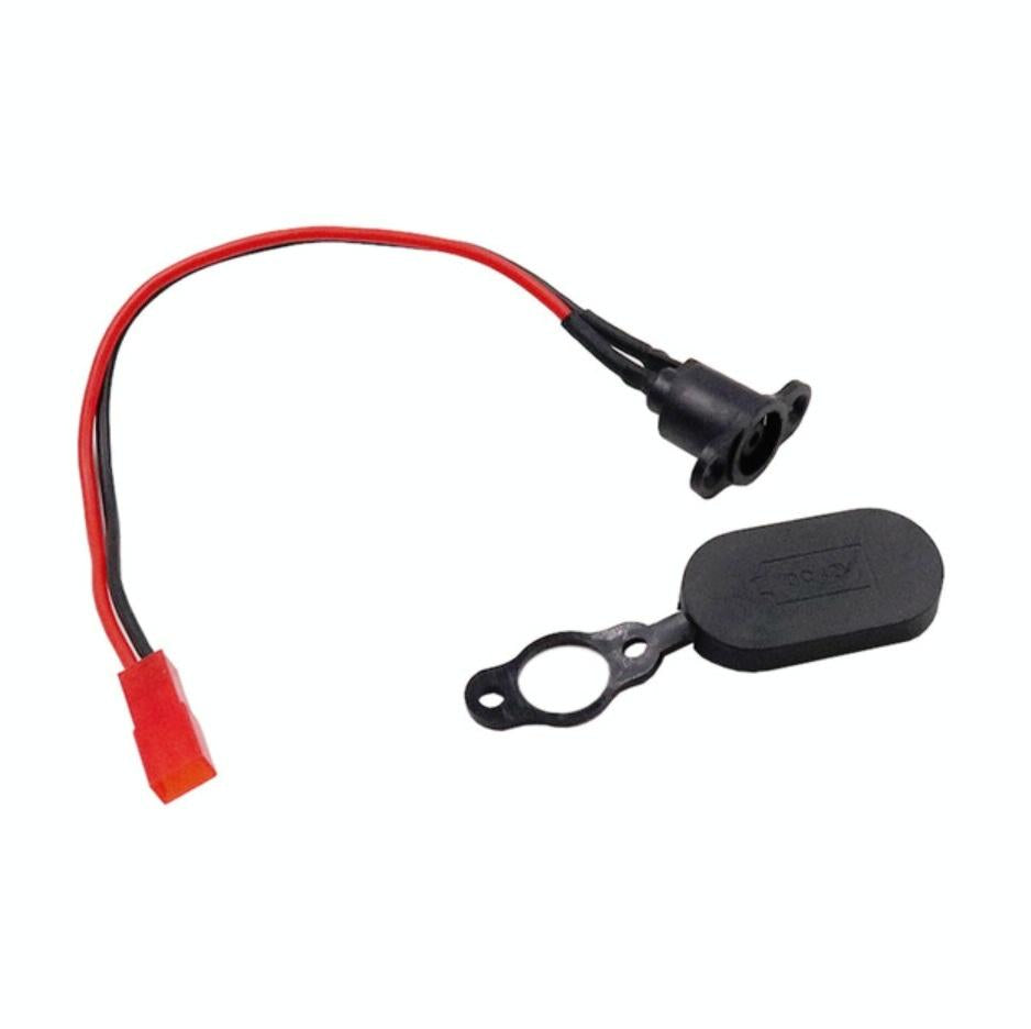 Waterproof Battery Charging Head for Xiaomi Mijia M365 Electric Scooter - With Black Waterproof Cover