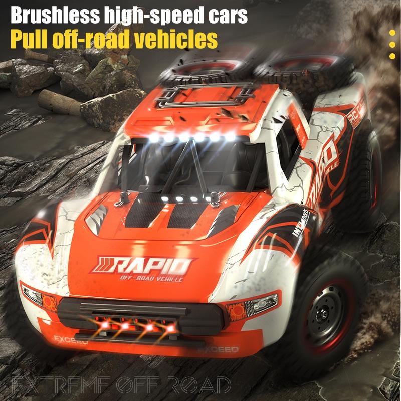 High-speed Brushless 4wd Pickup Rc Car - Orange