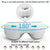 Intelligent Wireless Eye Massager With Vibration & Hot Compress White