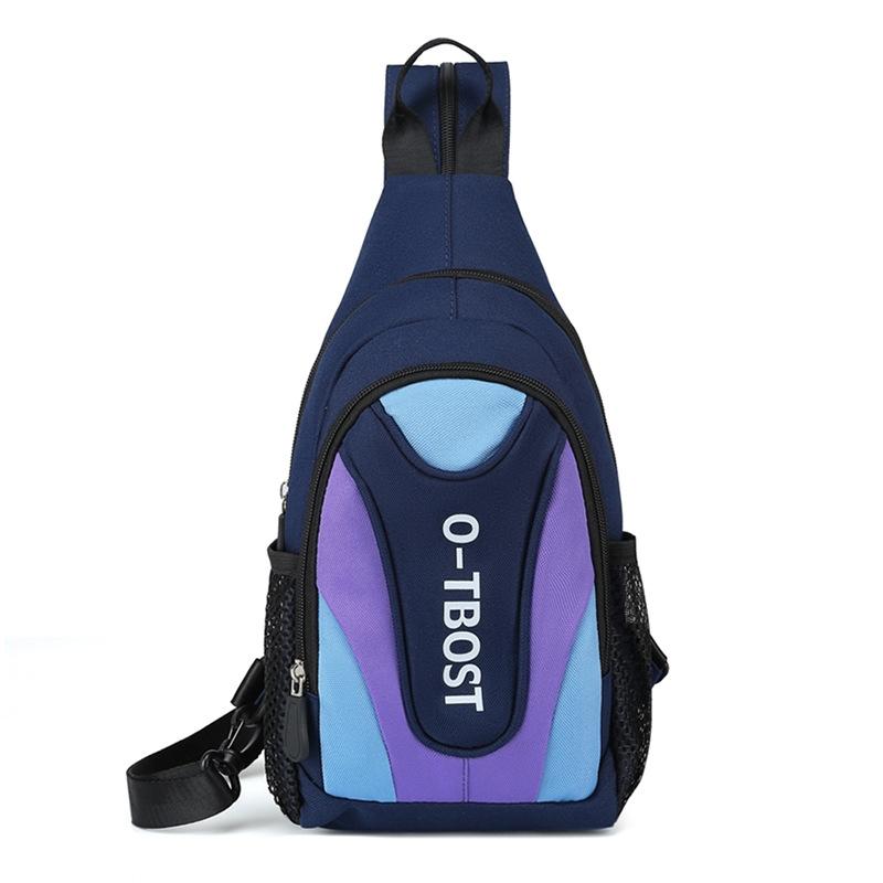 Multifunctional Crossbody Backpack For Outdoor Adventures - Dark Blue And Purple