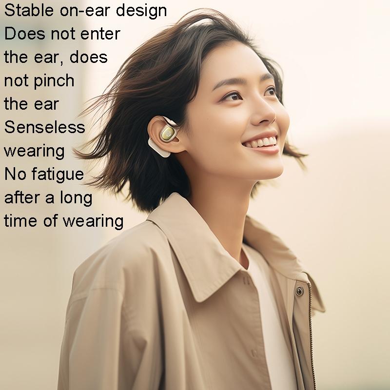 Wireless Openbuds Air Earphones - Conduction Music - Black