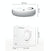 Smart 3-in-1 Robot Vacuum with Wet / Dry Mopping - Rechargeable & Auto Cleaning - Black - White