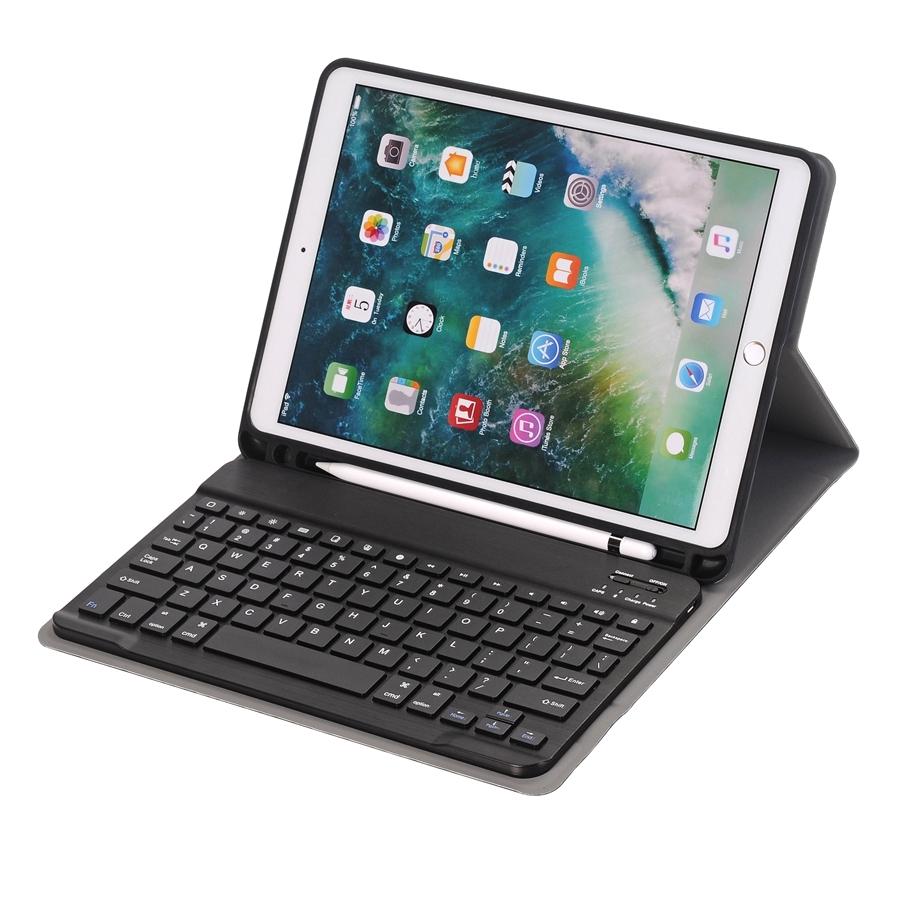 Bluetooth Keyboard Leather Tablet Case For Ipad Air 3 / Pro 10.5 / 10.2 - Detachable - Black