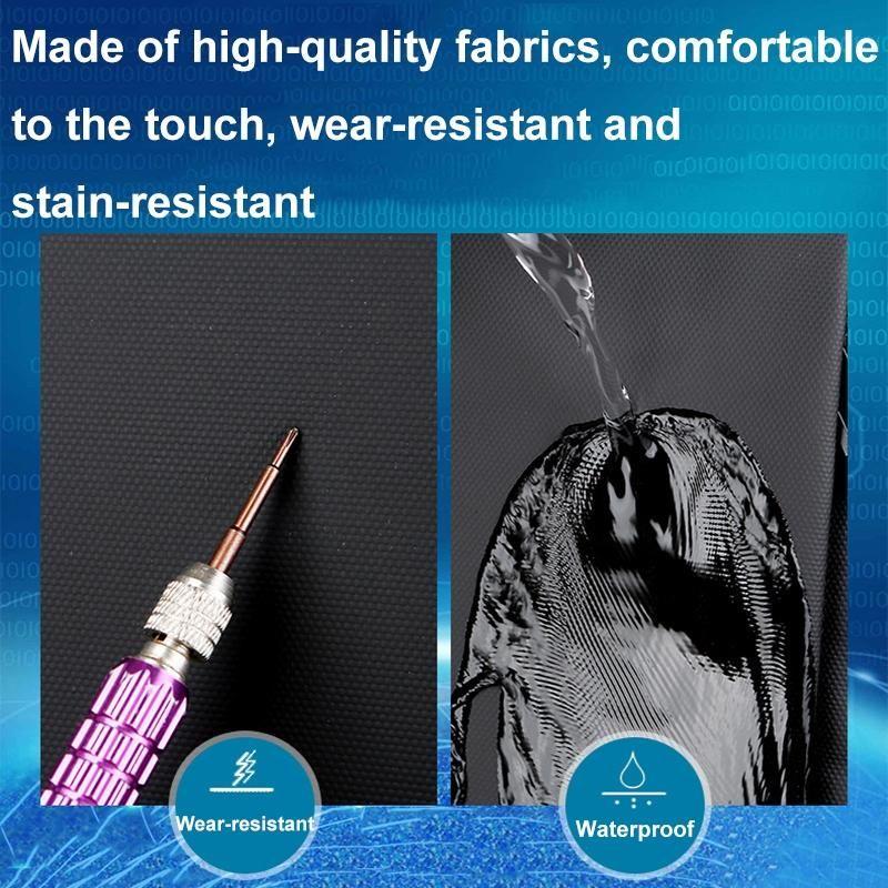 Waterproof Expandable Laptop Backpack With Usb Port - Black