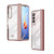 For Samsung Galaxy z Fold4 5G Samsung Galaxy z Fold4 Full Body Electroplating Hinge Case - Integrated Design - Rose Gold