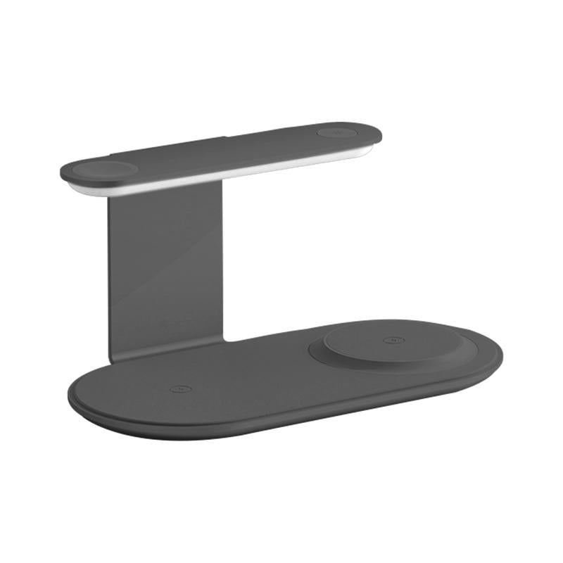 3 In 1 Wireless Charger With Night Light 15W - Black