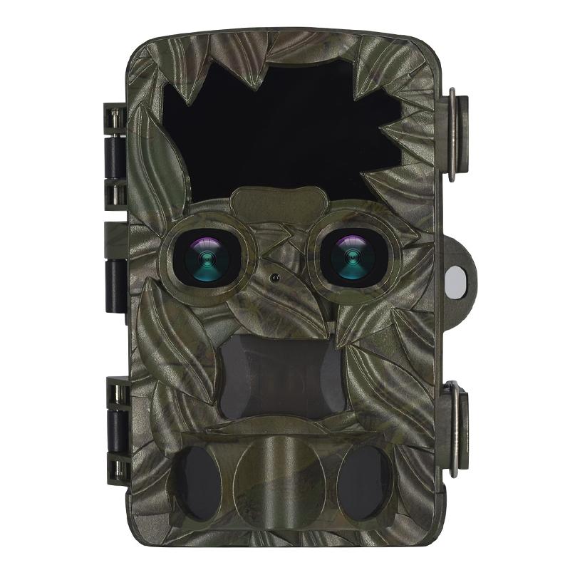 Outdoor Camouflage Dual Lens Infrared Camera with 4k Resolution and Night Vision