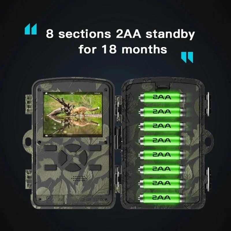 Outdoor Camouflage Dual Lens Infrared Camera with 4k Resolution and Night Vision