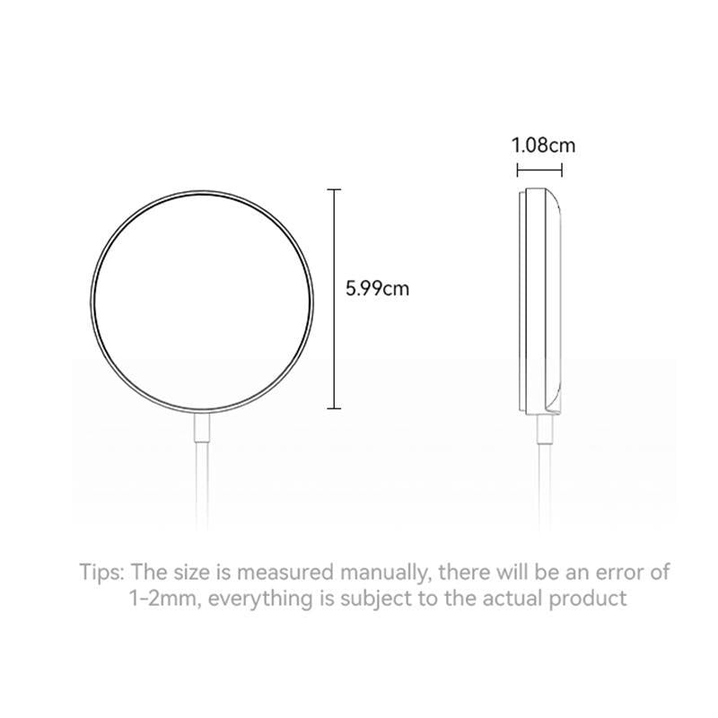 15W Magnetic Fast Wireless Charger White