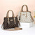 Spacious Print Handbag - Large Capacity - Deep Coffee Deep Coffee Print
