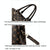 Spacious Print Handbag - Large Capacity - Deep Coffee Deep Coffee Print