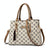 Spacious Print Handbag - Large Capacity - Deep Coffee Deep Coffee Print
