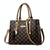Spacious Print Handbag - Large Capacity - Deep Coffee Deep Coffee Print