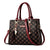 Spacious Print Handbag - Large Capacity - Deep Coffee Deep Coffee Print