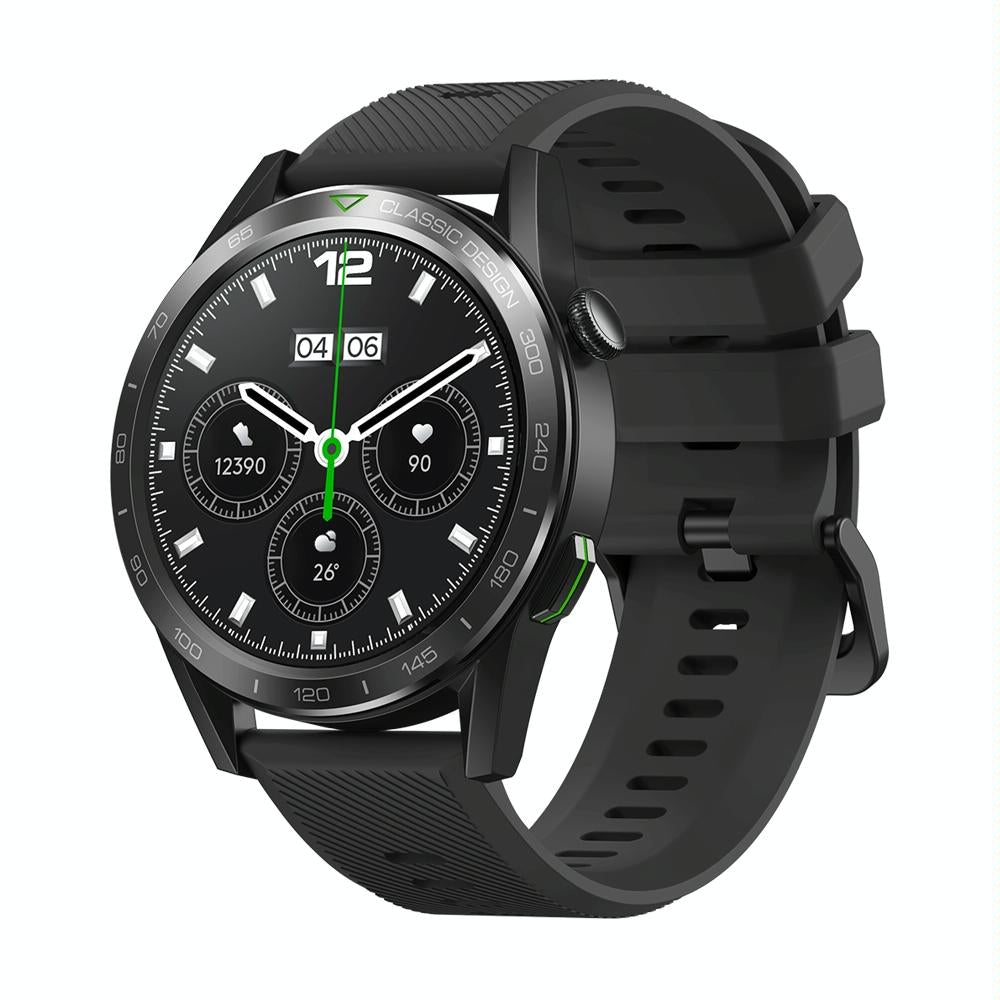 1.39 Inch Screen Voice Calling Smart Watch Support Heart Rate / Blood Pressure / Blood Oxygen - Midnight Black