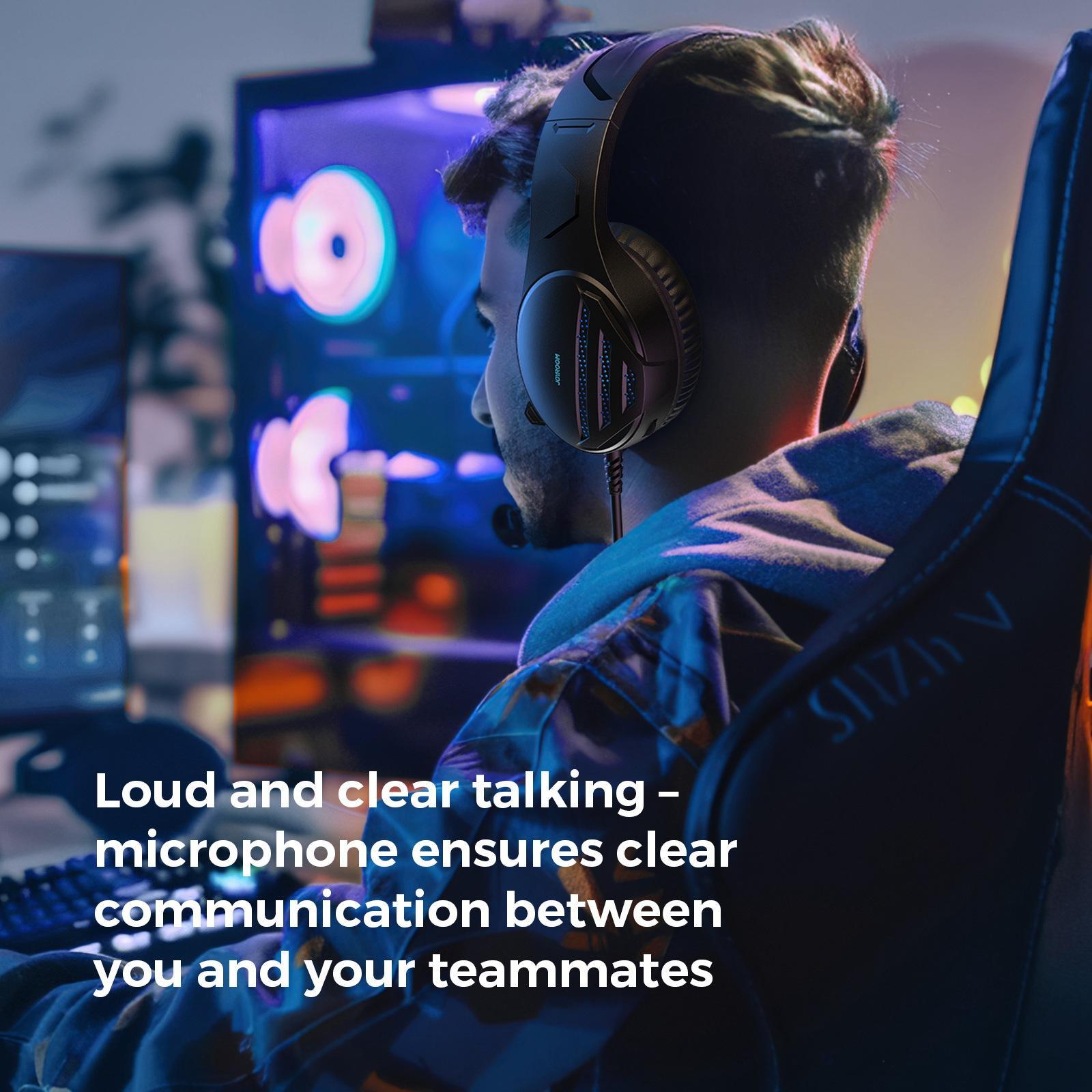 Black Gaming Headset With Joyroom Jhead Jr-Hg2