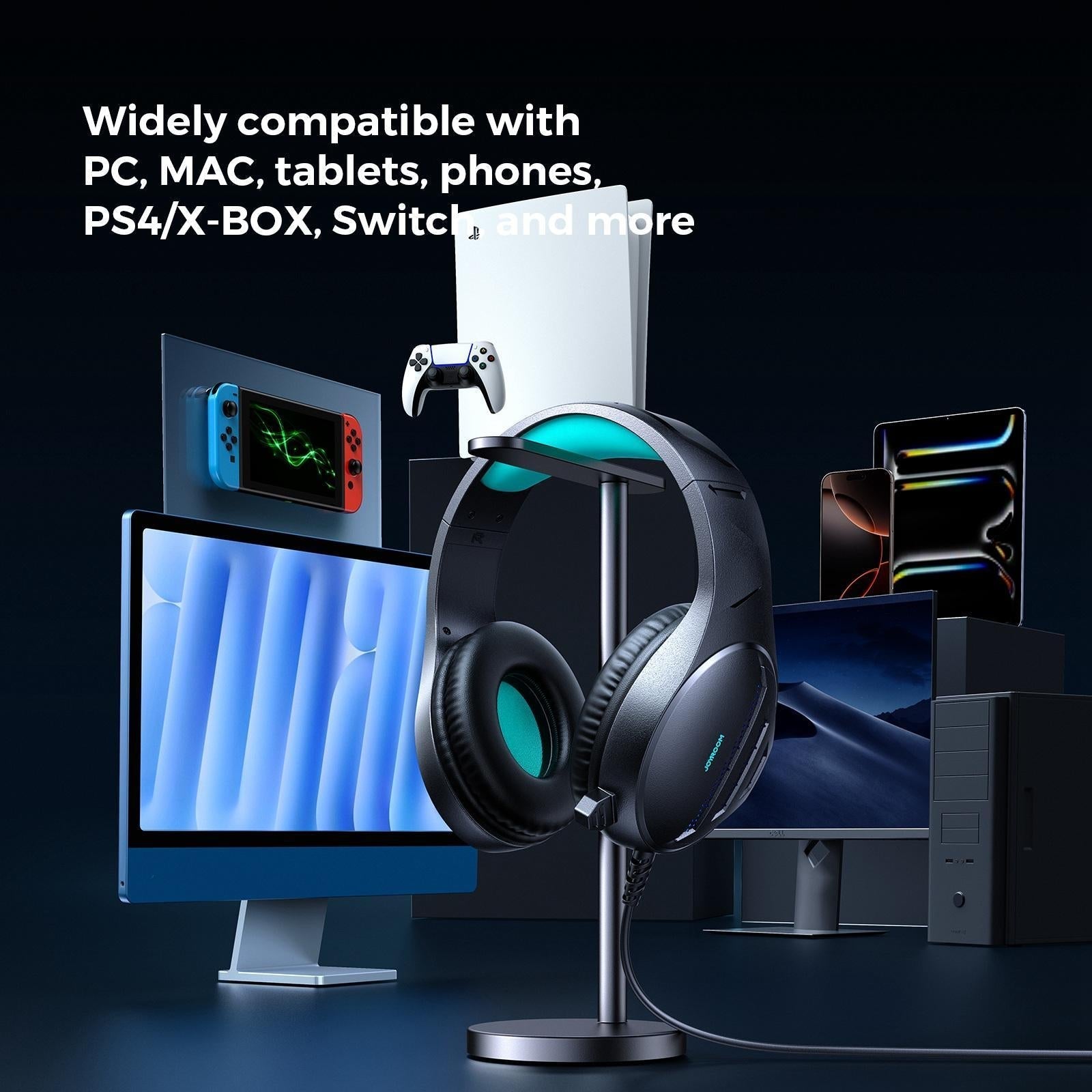 Black Gaming Headset With Joyroom Jhead Jr-Hg2