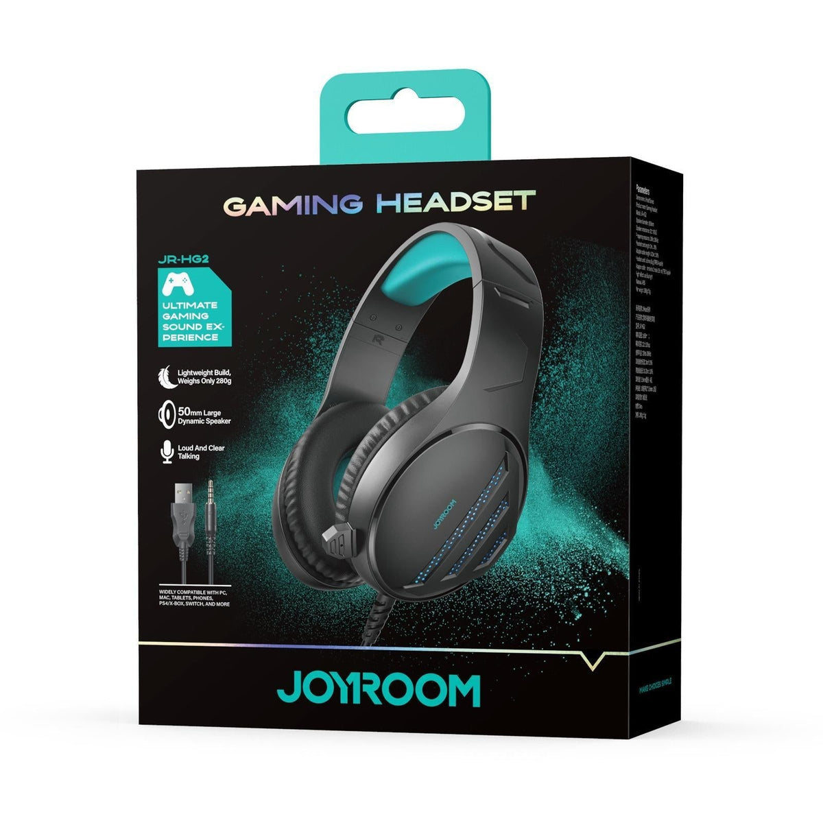 Black Gaming Headset With Joyroom Jhead Jr-Hg2