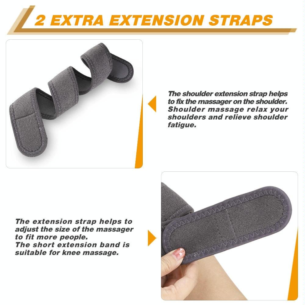 Vibrating Knee Massager With Heat Therapy Gray