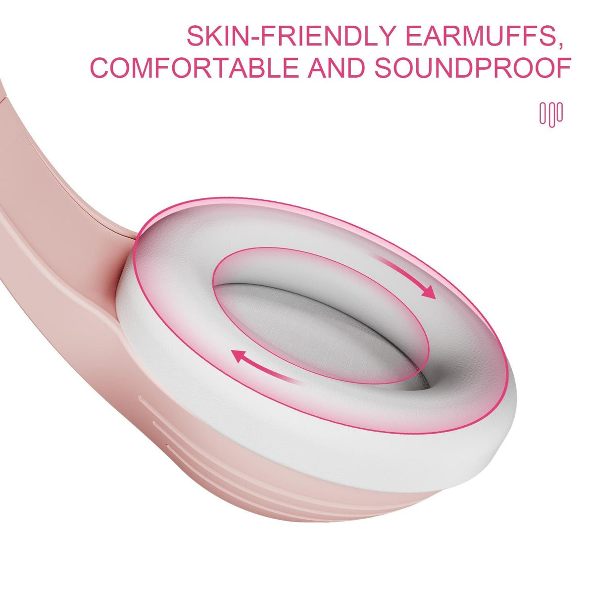 Adjustable Gaming Headset With Mic 3.5Mm Port - Rose Gold