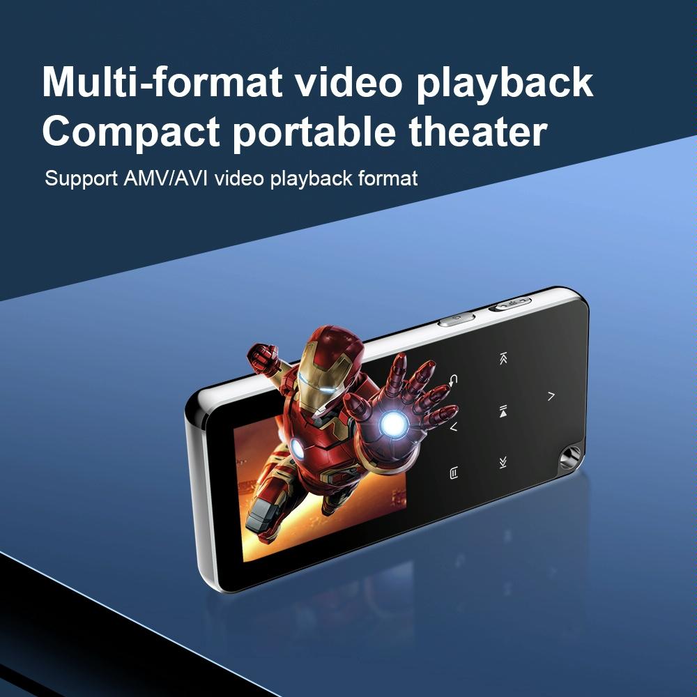 Portable Bluetooth Mp3 Player 4Gb Capacity Black