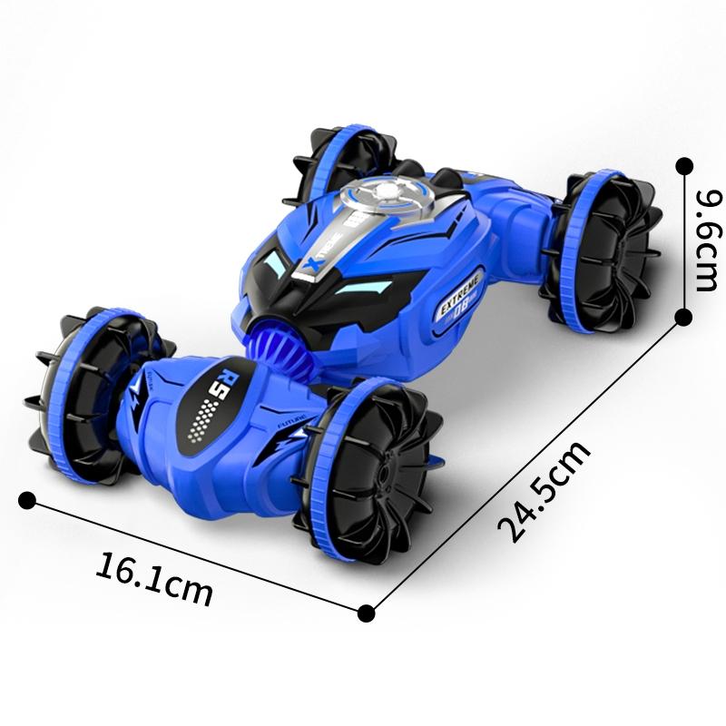 Double-sided 2.4g Rc Amphibious Car - 4wd - Green