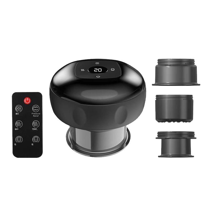 12-Speed Cupping Massager Set With 3 Cups - White