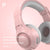 3.5Mm Wired Gaming Headset With Mic Pink