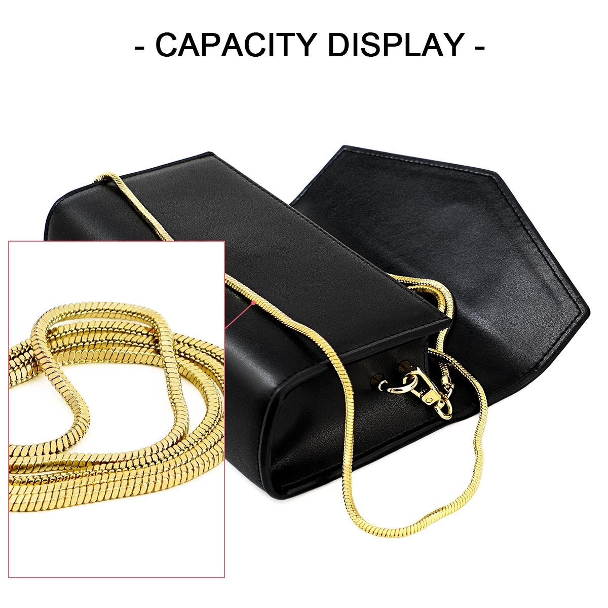 Chic One Shoulder Cowhide Bag For Women - Black