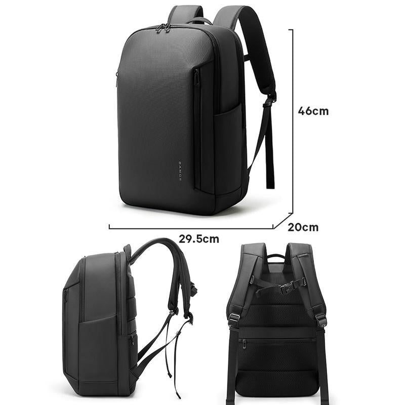 Large Capacity Lightweight Business Backpack For Men - Black