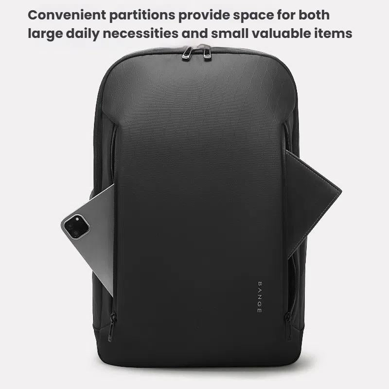 Large Capacity Lightweight Business Backpack For Men - Black