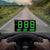 4.5 Inch Hud Car Gps Speed Meter With Overspeed Alarm Mileage Altitude Clock Black