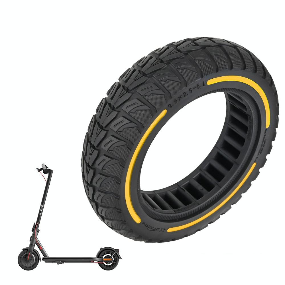 Colourful 2.5-7 Inch Honeycomb Tires for Xiaomi Scooter 4 / 4 Pro - Off-road Flick Design - Tricolor